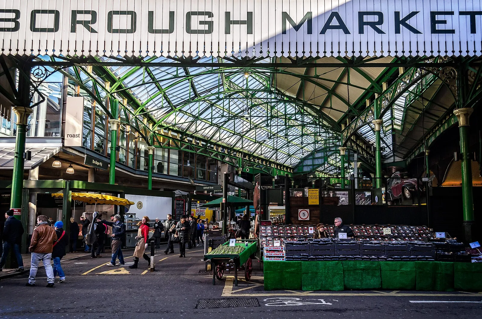Entrance to Borough Market near London Bridge