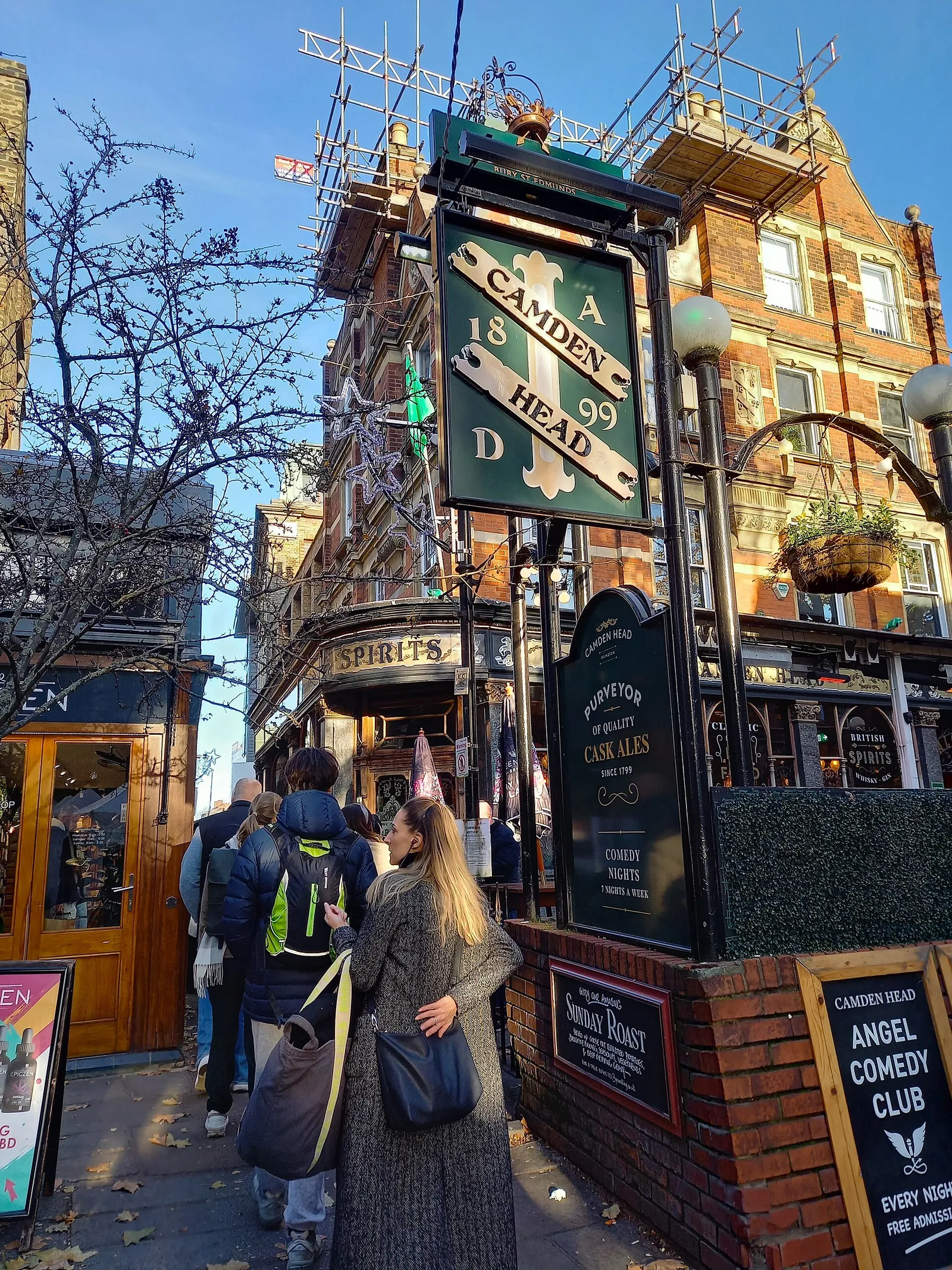 The Camden Head pub in Islington, home of Angel Comedy