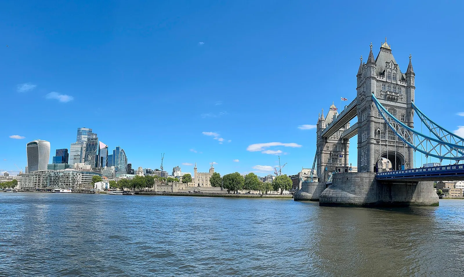 City of London skyline behind Tower Bridge