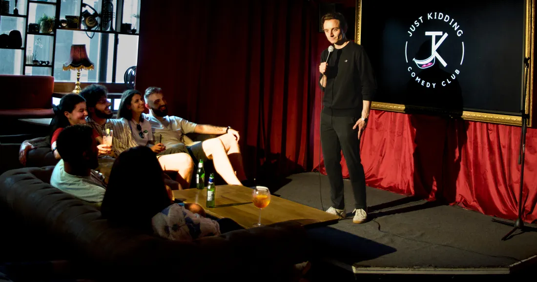Packed Saturday night audience at JK Comedy Club Leicester Square